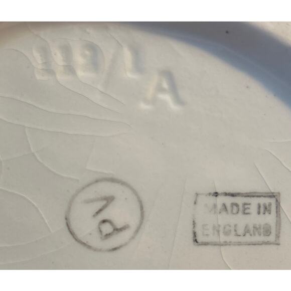 Pair of Peasant Village England Porcelain Cornacopia Vases Vintage - Picture 10 of 10